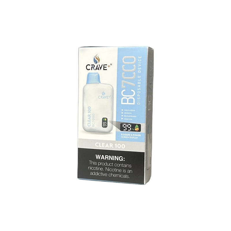 Crave BC7000 Puffs - VSZN, Crave BC7000 Crave clear 100, crave bc7000 clear, clear crave vape bc7000, crave grape ice bc7000, crave black ice bc7000, black ice crave max vape bc7000, crave clear 100 bc7000, bc7000 clear 100 crave vape