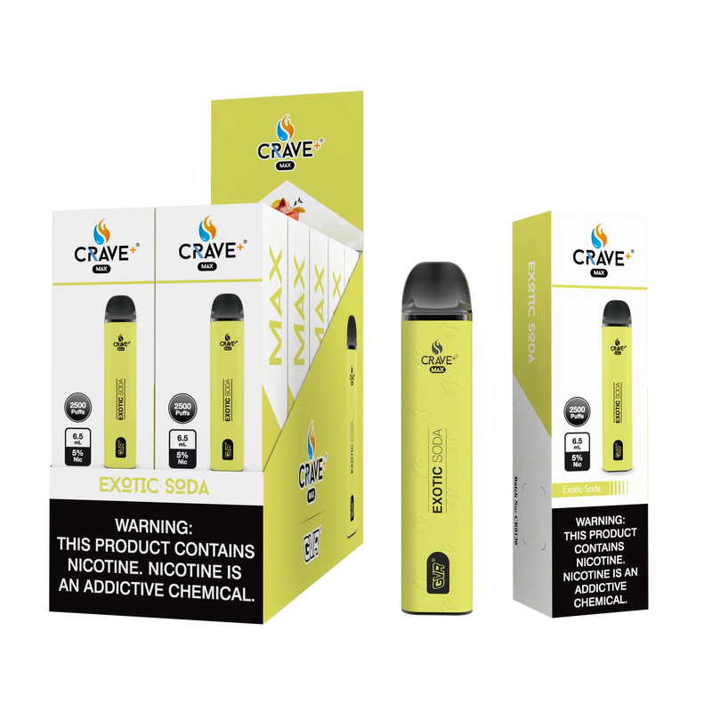 Crave Max 2500 (BOX DEAL) Exotic Soda Crave