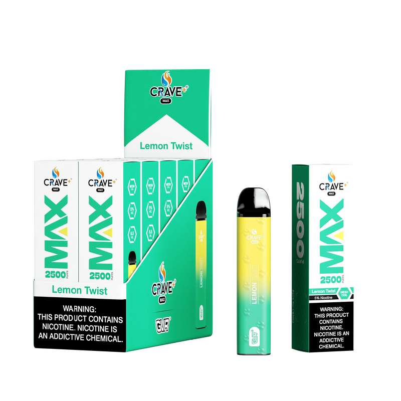 Crave Max 2500 (BOX DEAL) Lemon Twist Crave