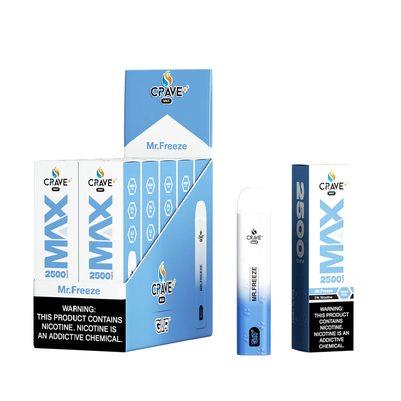 Crave Max 2500 (BOX DEAL) Mr Freeze 5% Crave