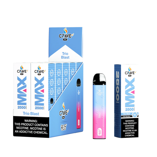 Crave Max 2500 (BOX DEAL) Trio Blast Crave