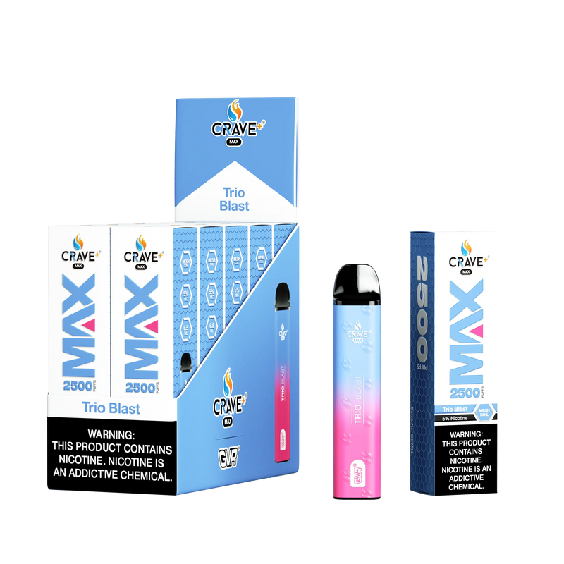 Crave Max 2500 (BOX DEAL) Trio Blast Crave