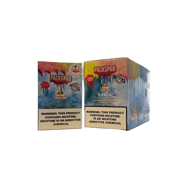 Packspod Disposable Vape 5000 Puffs - Frozen Snow Cone