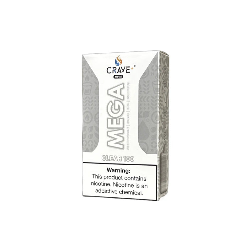 Crave Mega Vape - 5500 Puffs Crave, crave mega clear 100