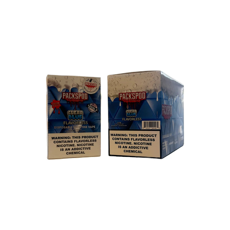 Packspod Disposable Vape 5000 Puffs - Clear Blue