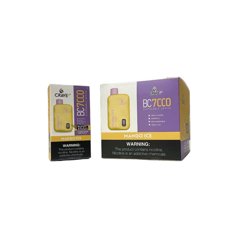 Crave BC7000 Puffs (BOX DEAL) - VSZN, Crave BC7000 (BOX DEAL) Crave, crave bc7000 classic clear, classic clear crave max, crave max classic clear, crave max bc7000 classic clear, crave max beast mango ice, mango ice crave max bc7000