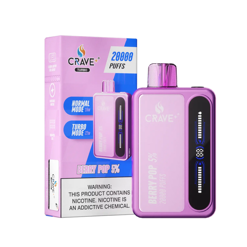 Crave Turbo 20000 - VSZN, Crave Turbo berry pop