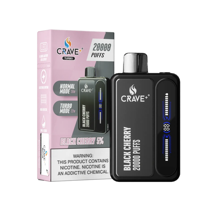 Crave Turbo 20000 Crave, Crave Turbo black cherry