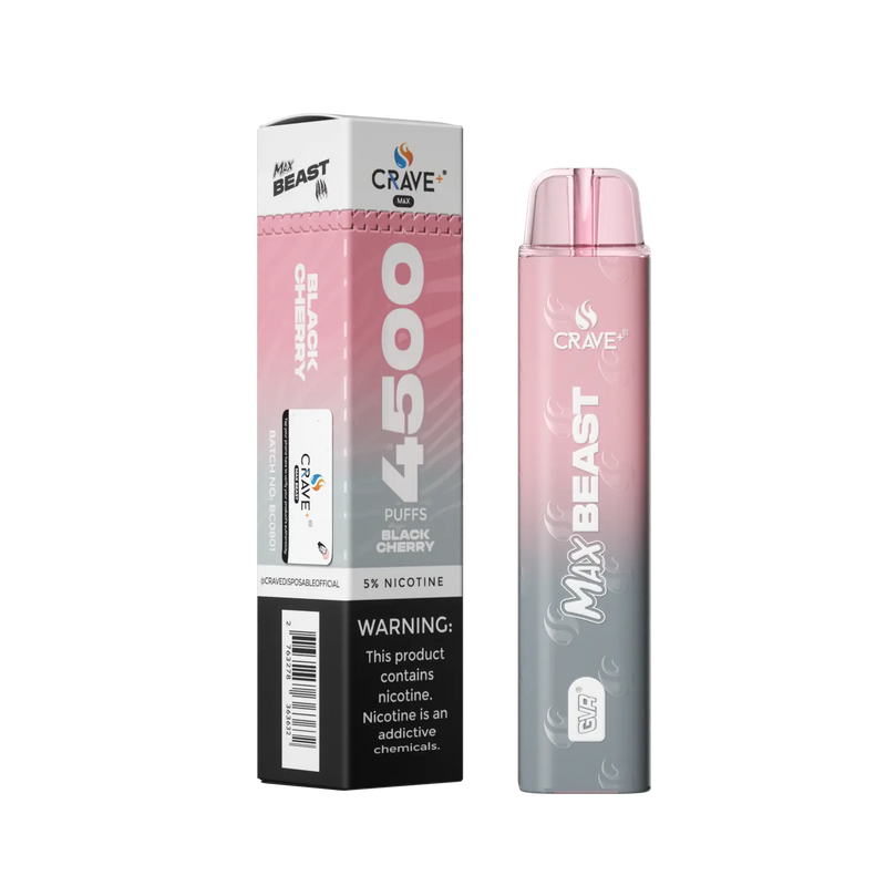 Crave Max Beast 4500 Crave, Crave Max Beast black cherry