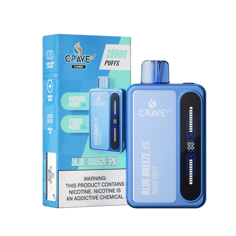 Crave Turbo 20000 - VSZN, Crave Turbo blue breeze