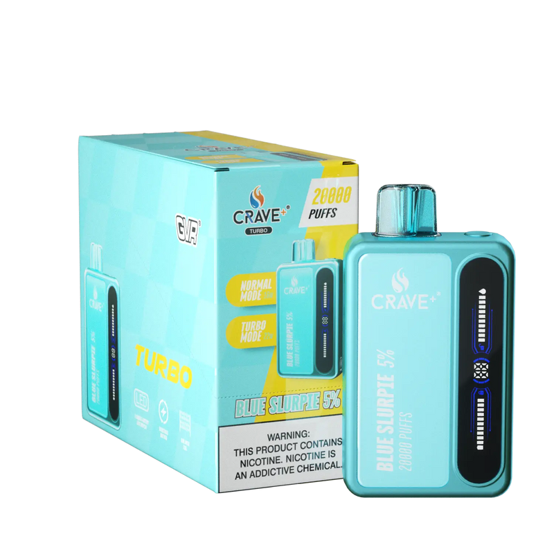 Crave Turbo 20000 (BOX DEAL) - VSZN, crave turbo blue slurpie