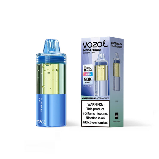 Vozol Mega 50K Pod -  Blue Razz Ice