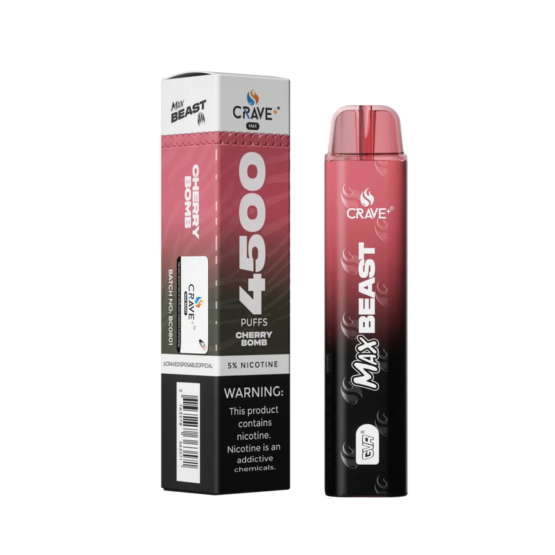 Crave Max Beast 4500 Crave, Crave Max Beast cherry bomb