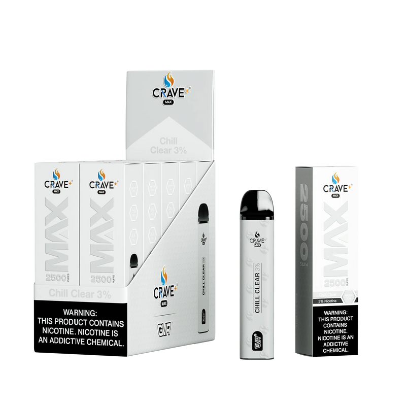 Crave Max 2500 (BOX DEAL) Chill Clear 5% Crave