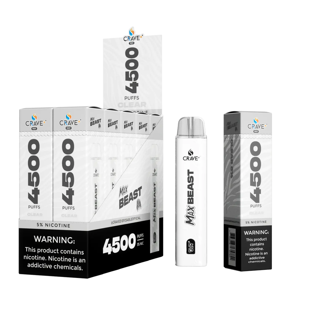 Crave Max Beast 4500 Disposable Vape - Box of 10 Devices
