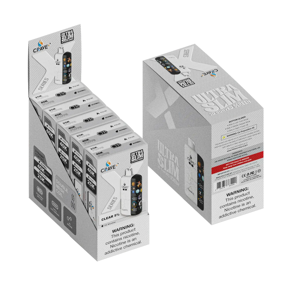 Crave X – Ultra Slim 40K / 25K Puffs (BOX DEAL)