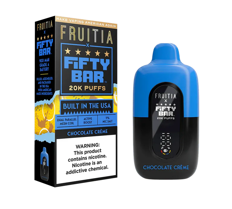 Fruitia Fifty Bar 20K Puffs -  Chocolate Crème