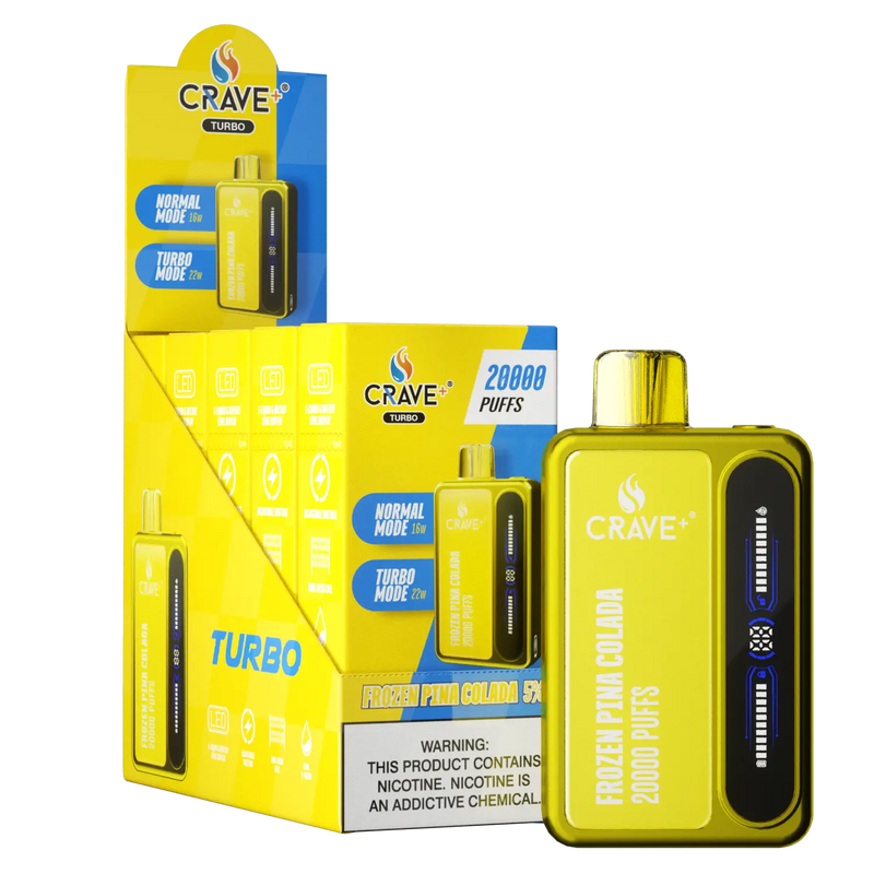 Crave Turbo 20000 (BOX DEAL) Crave, crave turbo frozen pina colada
