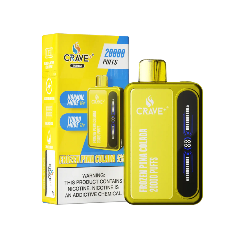 Crave Turbo 20000 Crave, Crave Turbo frozen pina colada