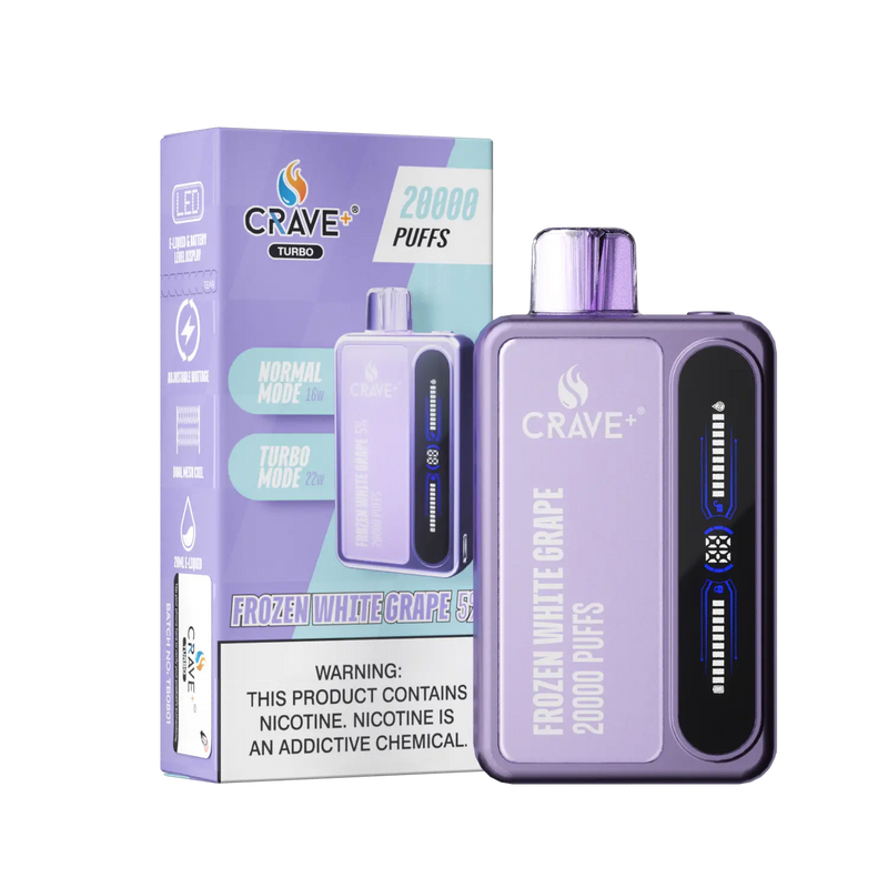 Crave Turbo 20000 Crave, Crave Turbo frozen white grape