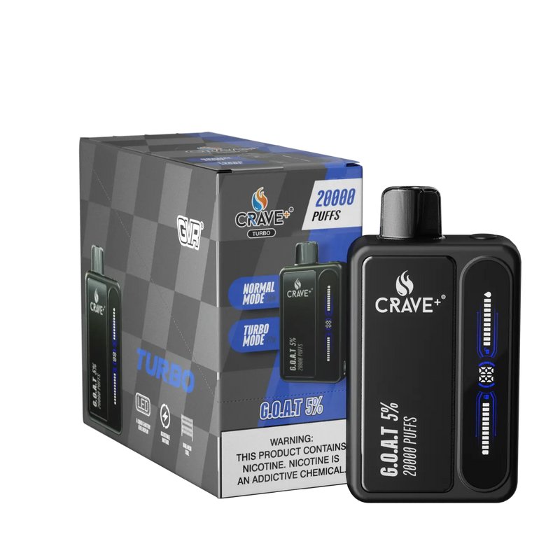 Crave Turbo 20000 (BOX DEAL) - VSZN, crave turbo goat black ice