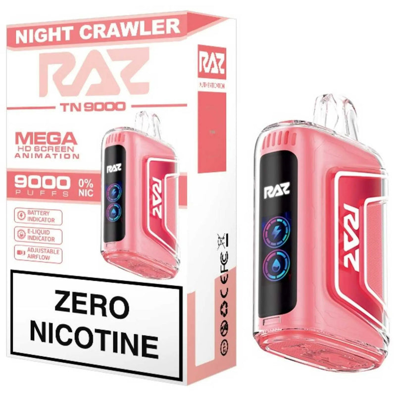 RAZ TN9000 Disposable Vape – 9K Puffs, USB‑C, HD Display Raz