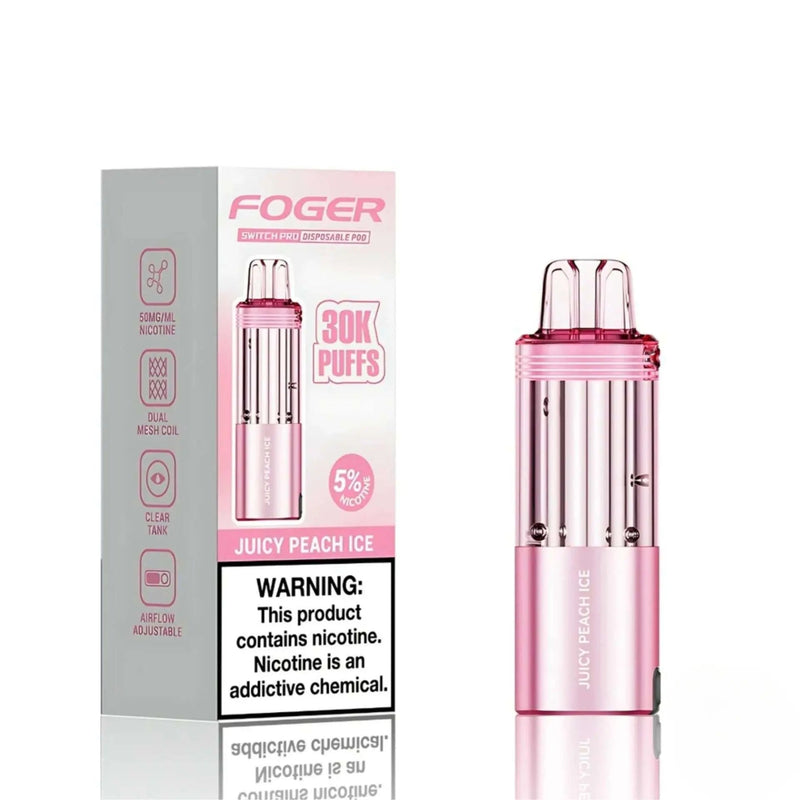 Foger Switch Pro Pod 30000 -  Juicy Peach Ice, Foger Switch Pro Pod 30000 -  Miami Mint, Foger Switch Pro Pod 30000 -  Strawberry Cup Cake, foger switch pod pro, switch pod pro foger, foger pods, foger switch pods for sale, where to buy foger switch pro pods, foger switch pro pods juicy peach ice, juicy peach ice foger pods