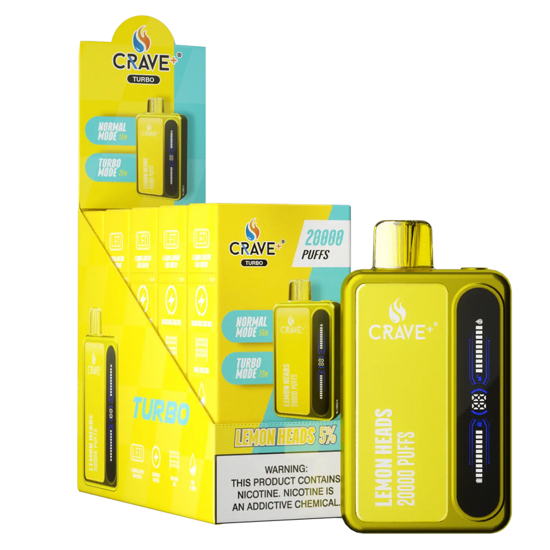 Crave Turbo 20000 (BOX DEAL) Crave, crave turbo lemon heads