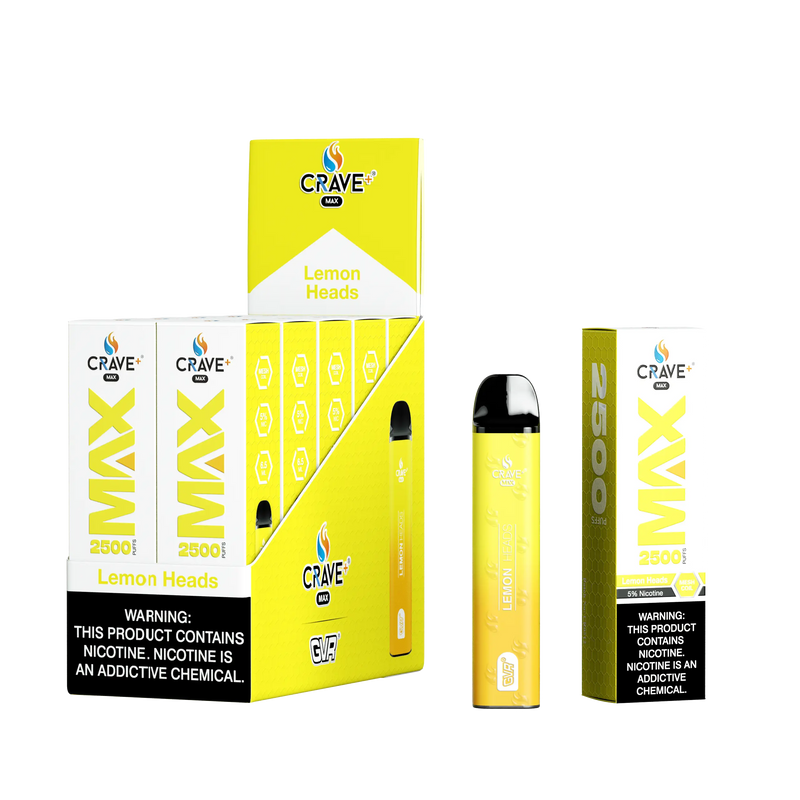 Crave Max 2500 (BOX DEAL) Lemon Heads Crave