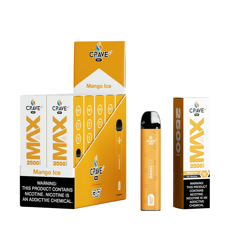 Crave Max 2500 (BOX DEAL) Mango Ice Crave