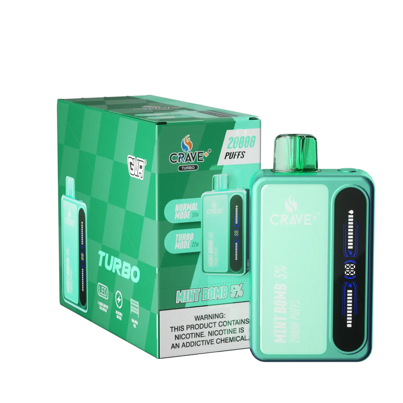 Crave Turbo 20000 (BOX DEAL) - VSZN, crave turbo mint bomb
