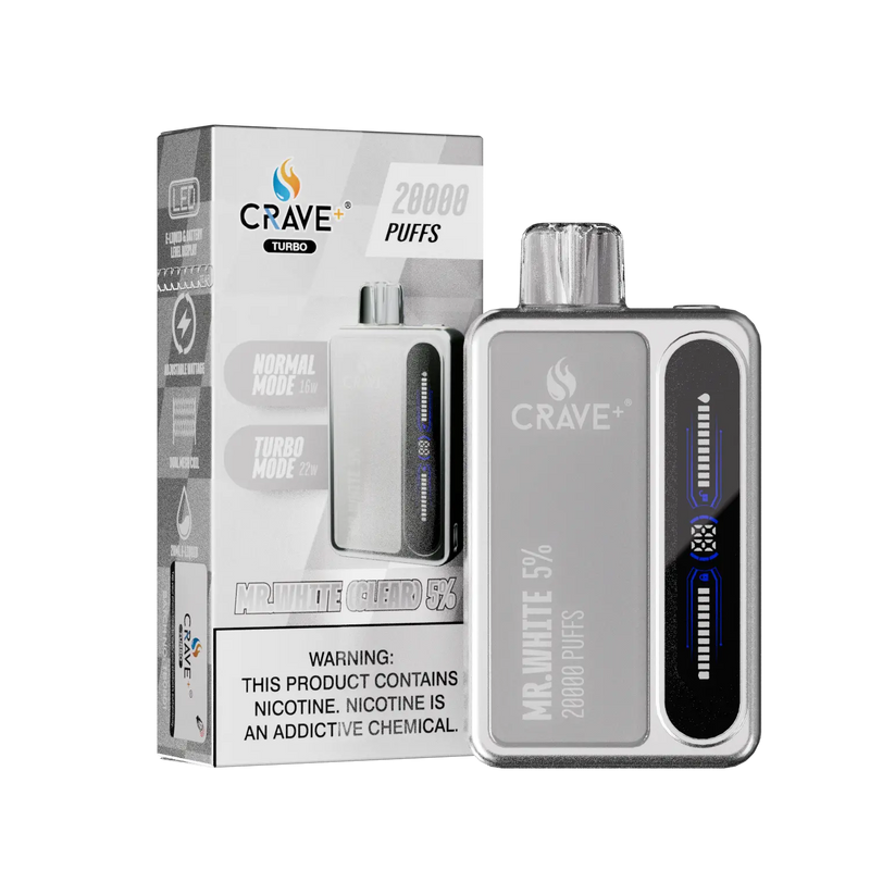 Crave Turbo 20000 Crave, Crave Turbo mr white clear 5%