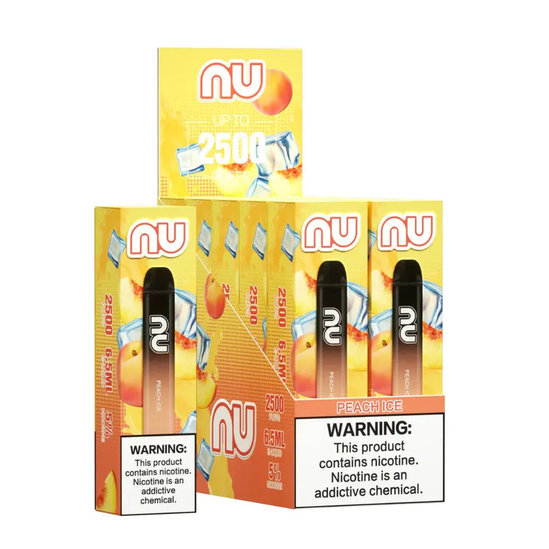 NU 2500 (BOX DEAL) NU, NU Disposable Vapes, NU Disposable Vapes VapeSzn, NU Disposable Vape Peach Ice, Buy NU Disposable Vapes, NU Disposable Vapes Online, NU Disposable Vape Flavors.