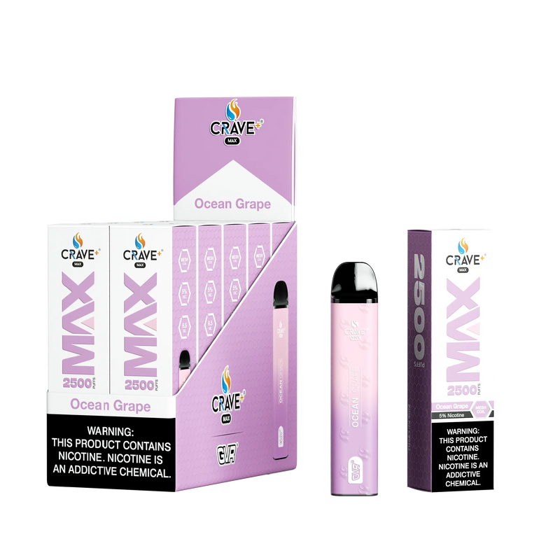 Crave Max 2500 (BOX DEAL) Ocean Grape Crave