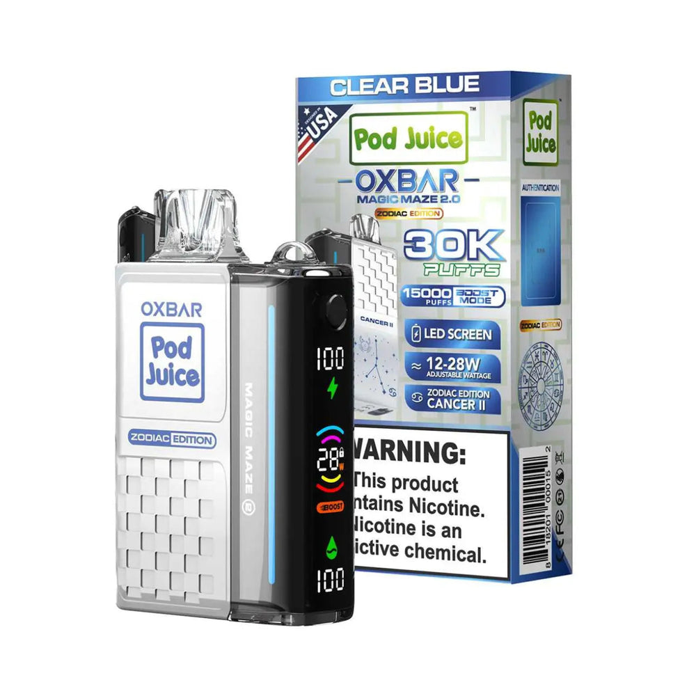 OxBar Magic Maze 30K Disposable Vape – 30,000 Puffs, USB‑C, LCD Displa