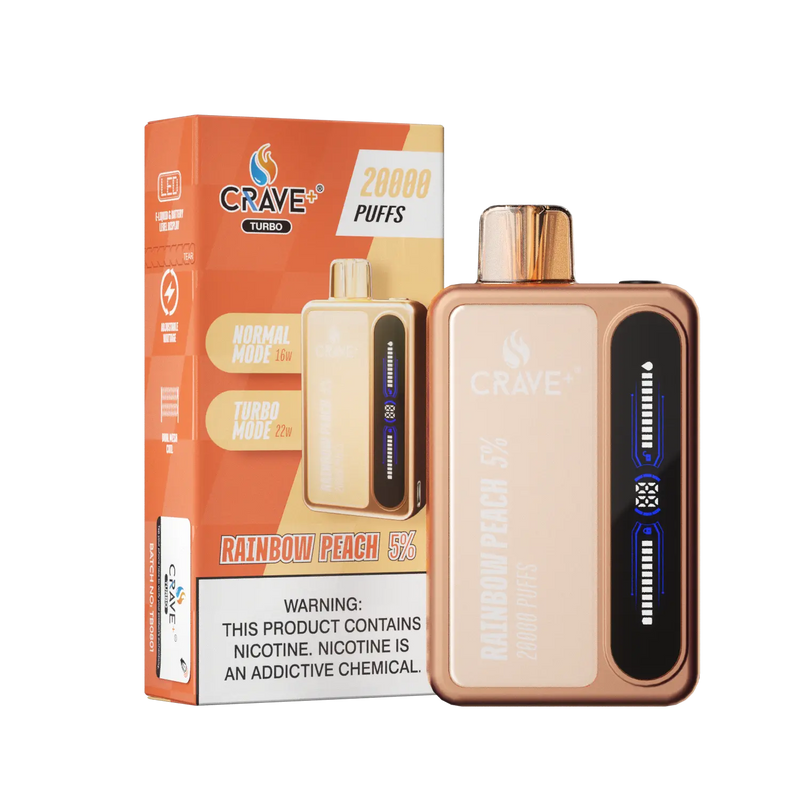 Crave Turbo 20000 - VSZN, Crave Turbo rainbow peach