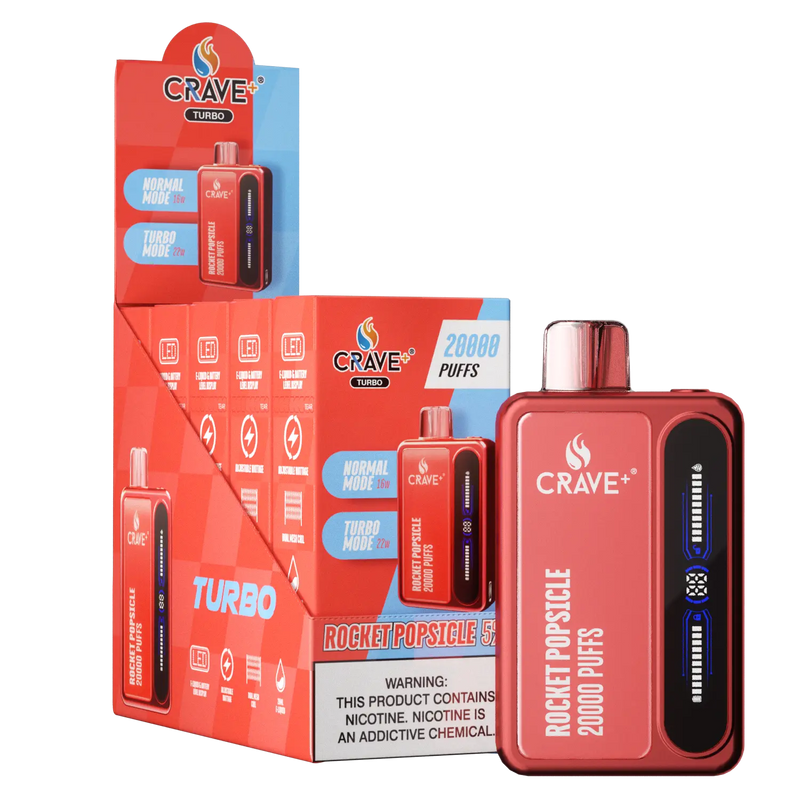 Crave Turbo 20000 (BOX DEAL) Crave, crave turbo rocket popsicle