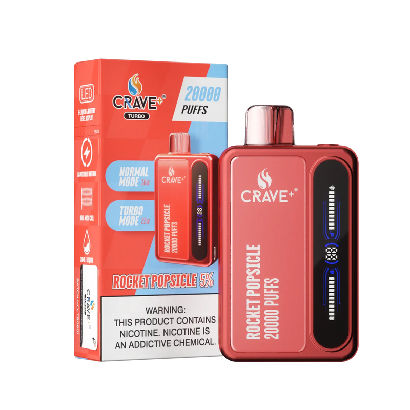 Crave Turbo 20000 Crave, Crave Turbo rocket popsicle