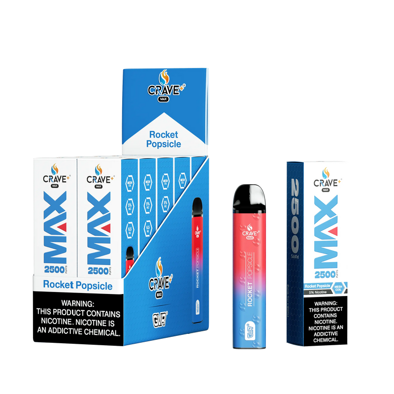 Crave Max 2500 (BOX DEAL) Rocket Popsicle Crave