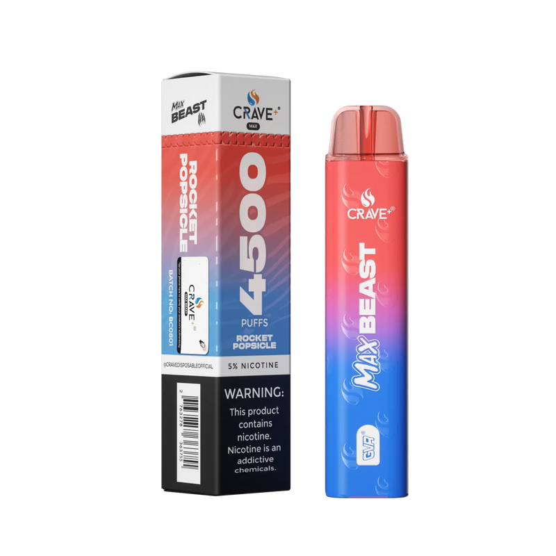 Crave Max Beast 4500 Crave, Crave Max Beast rocket popsicle