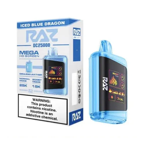 Raz LTX 25000 Raz - Iced Blue Dragon Vape Szn, raz iced blue dragon, iced blue dragon raz vape