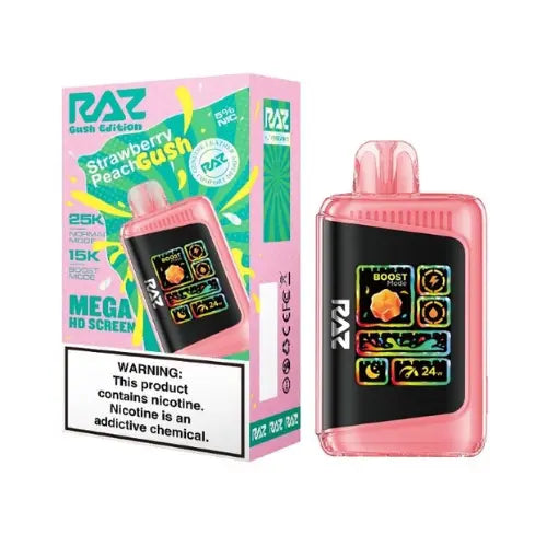 Raz LTX 25000 Raz - Strawberry Peach Gush, raz strawberry peach gush, strawberry peach gush raz vape