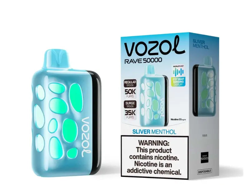Vozol Rave 50K – 50 K Puffs, Surge/Regular Modes, 270° Beat‑Sensing Di