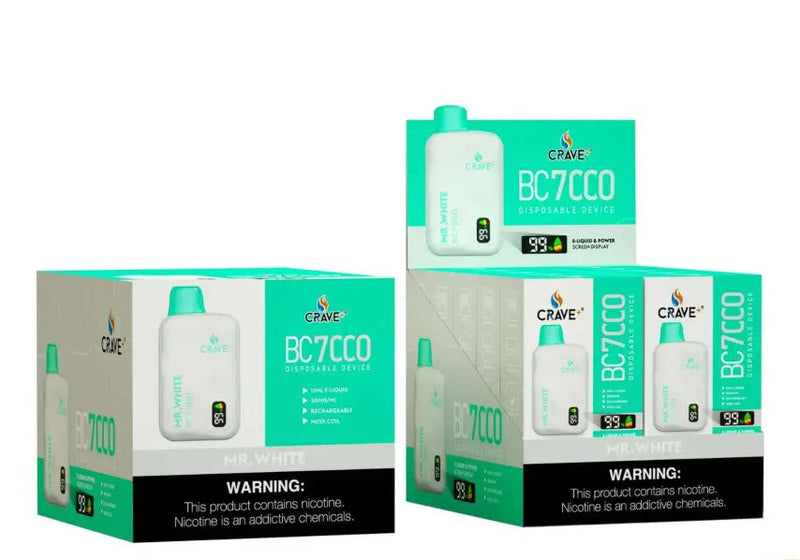 Crave BC7000 Crave, Crave BC7000 Crave, Crave BC7000 Crave clear 3%, crave bc7000 clear, crave clear bc, crave clear 3% bc7000, crave max bc7000 mr white, Mr. White crave max bc7000, Mr White crave vape
