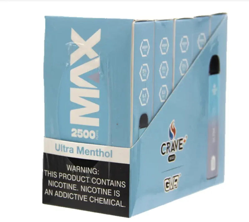 Crave Max 2500 (BOX DEAL) Ultra Menthol Crave