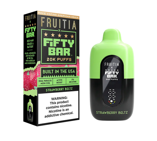 Fruitia Fifty Bar 20K Puffs -  Strawberry Beltz