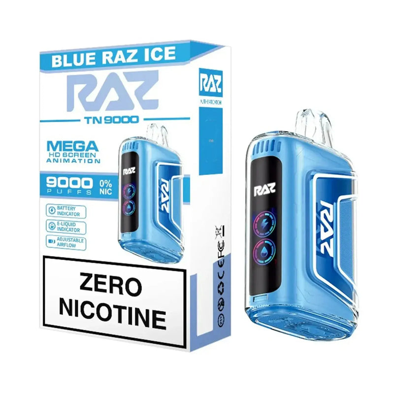 RAZ TN9000 Disposable Vape – 9K Puffs, USB‑C, HD Display Raz