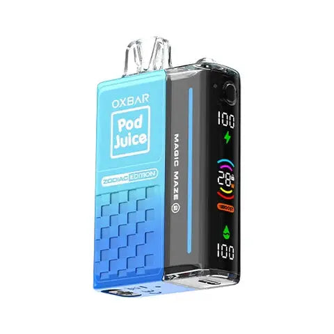 OXBAR x Pod Juice Magic Maze 30000 OXBAR X POD JUICE, OXBAR x Pod Juice Magic Maze 30000 OXBAR X POD JUICE Vape Szn, oxbar cobalt mint, oxbar magic maze vape, oxbar blue razzle pop