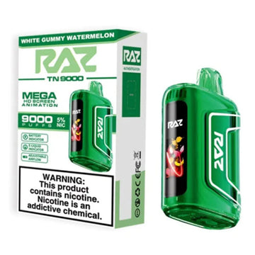 RAZ TN9000 Disposable Vape – 9K Puffs, USB‑C, HD Display